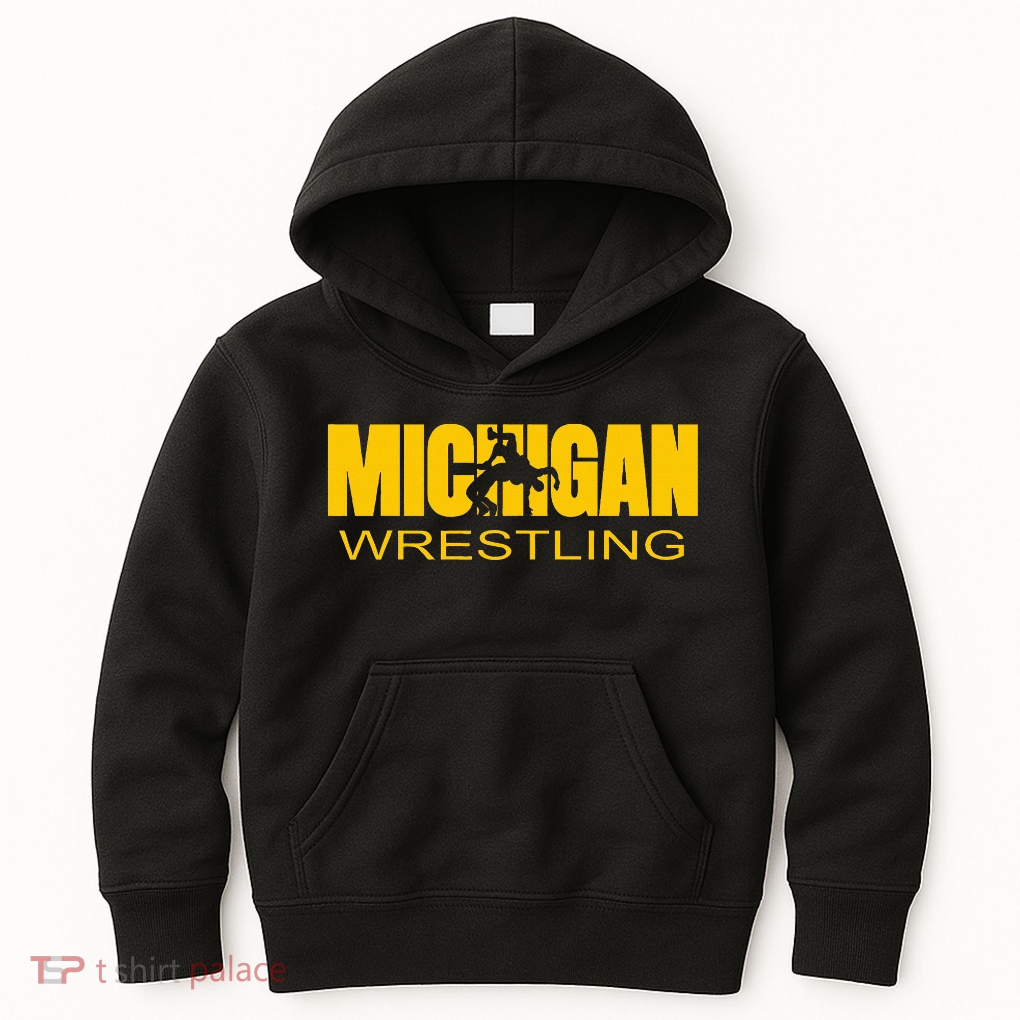Michigan Wrestling Freestyle Wrestler Mi The Wolverine State Kids Hoodie