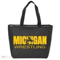 Michigan Wrestling Freestyle Wrestler Mi The Wolverine State Tote Bag thumb 0