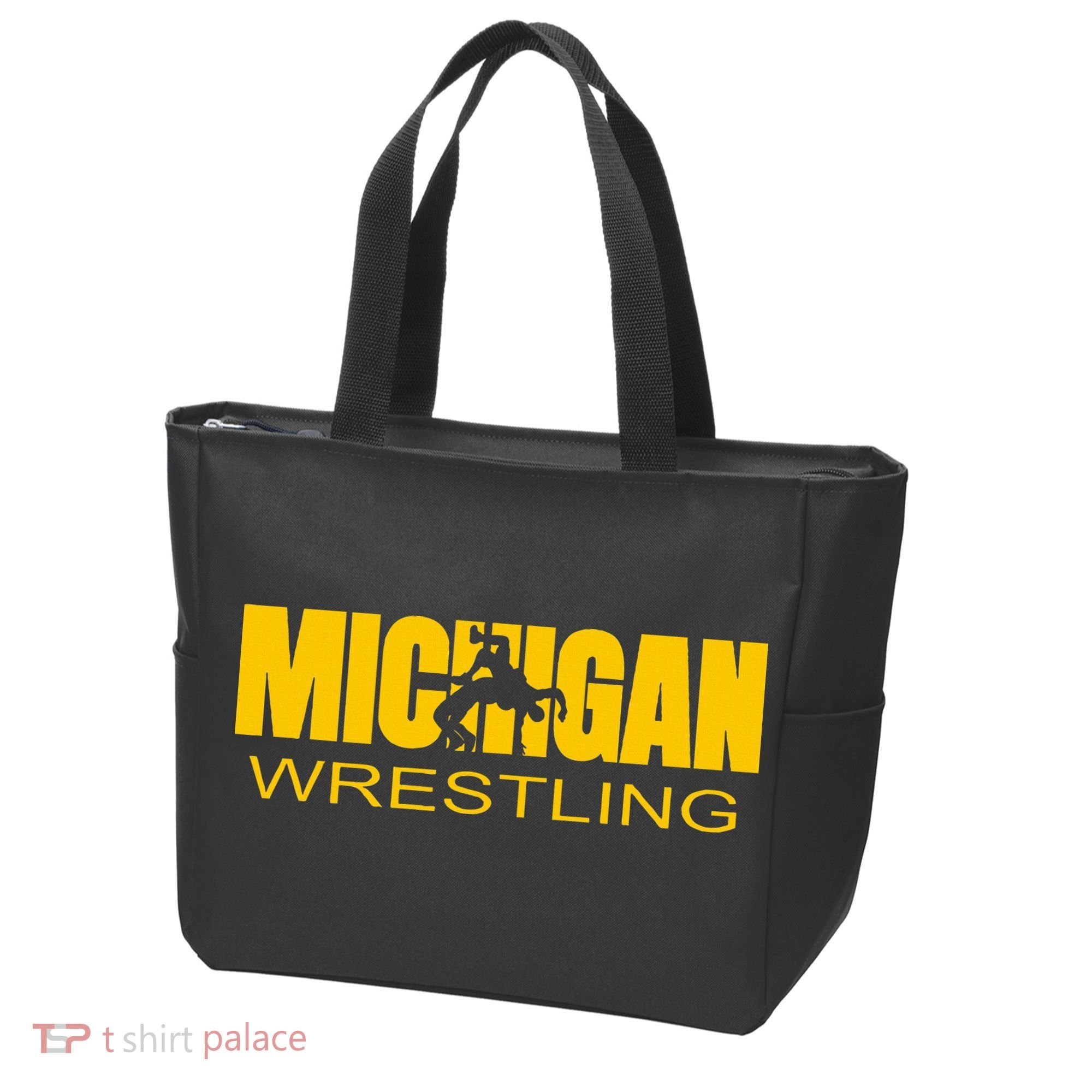 Michigan Wrestling Freestyle Wrestler Mi The Wolverine State Tote Bag