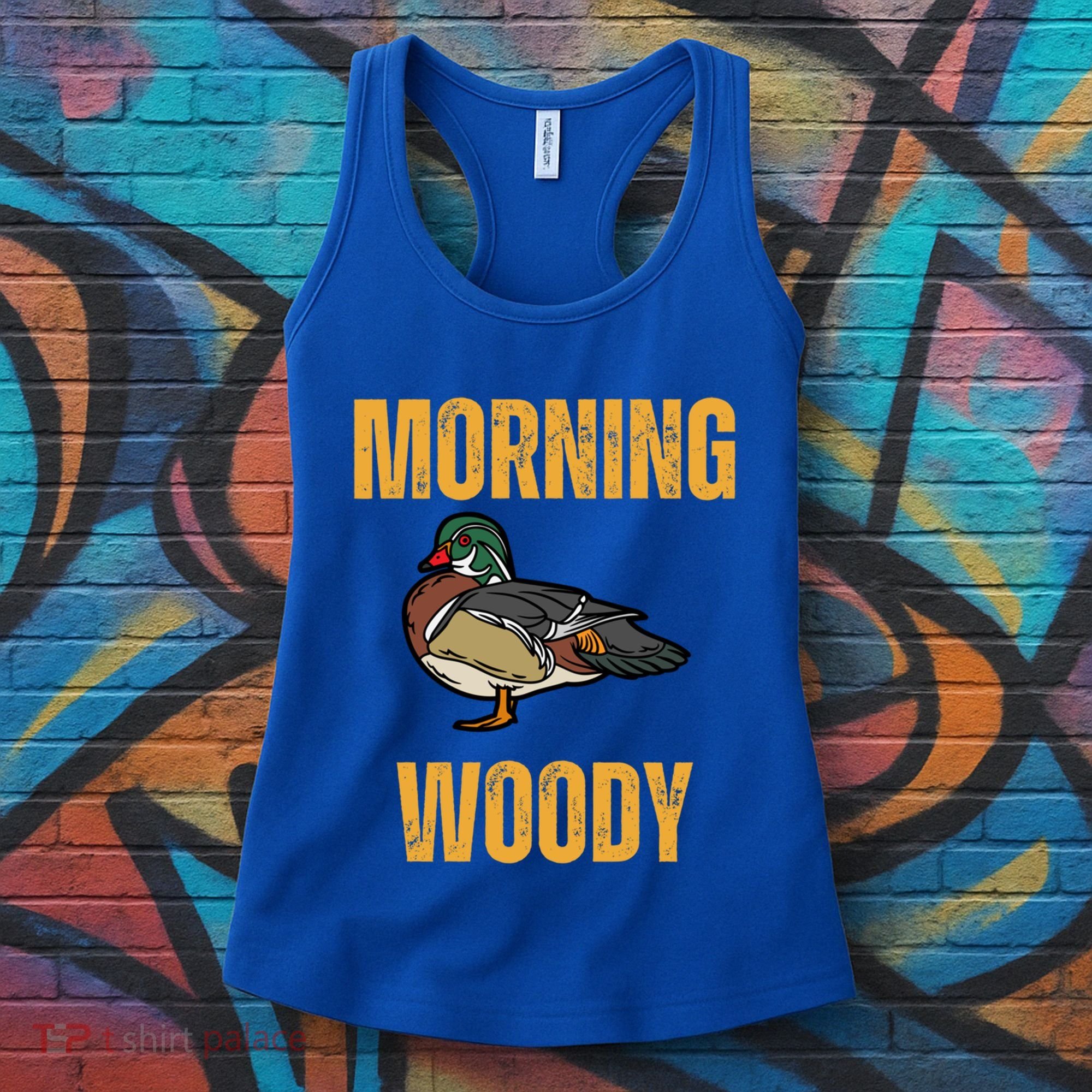 Morning Woody Funny Duck Hunting Gift Women's Tank Top