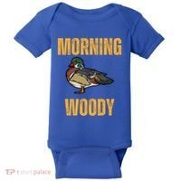 Morning Woody Funny Duck Hunting Gift Baby Bodysuit thumb 0