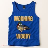 Morning Woody Funny Duck Hunting Gift Tank Top thumb 2