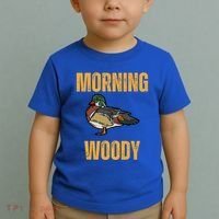 Morning Woody Funny Duck Hunting Gift Toddler T-Shirt thumb 2