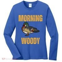 Morning Woody Funny Duck Hunting Gift Women's Long Sleeve Shirt thumb 0