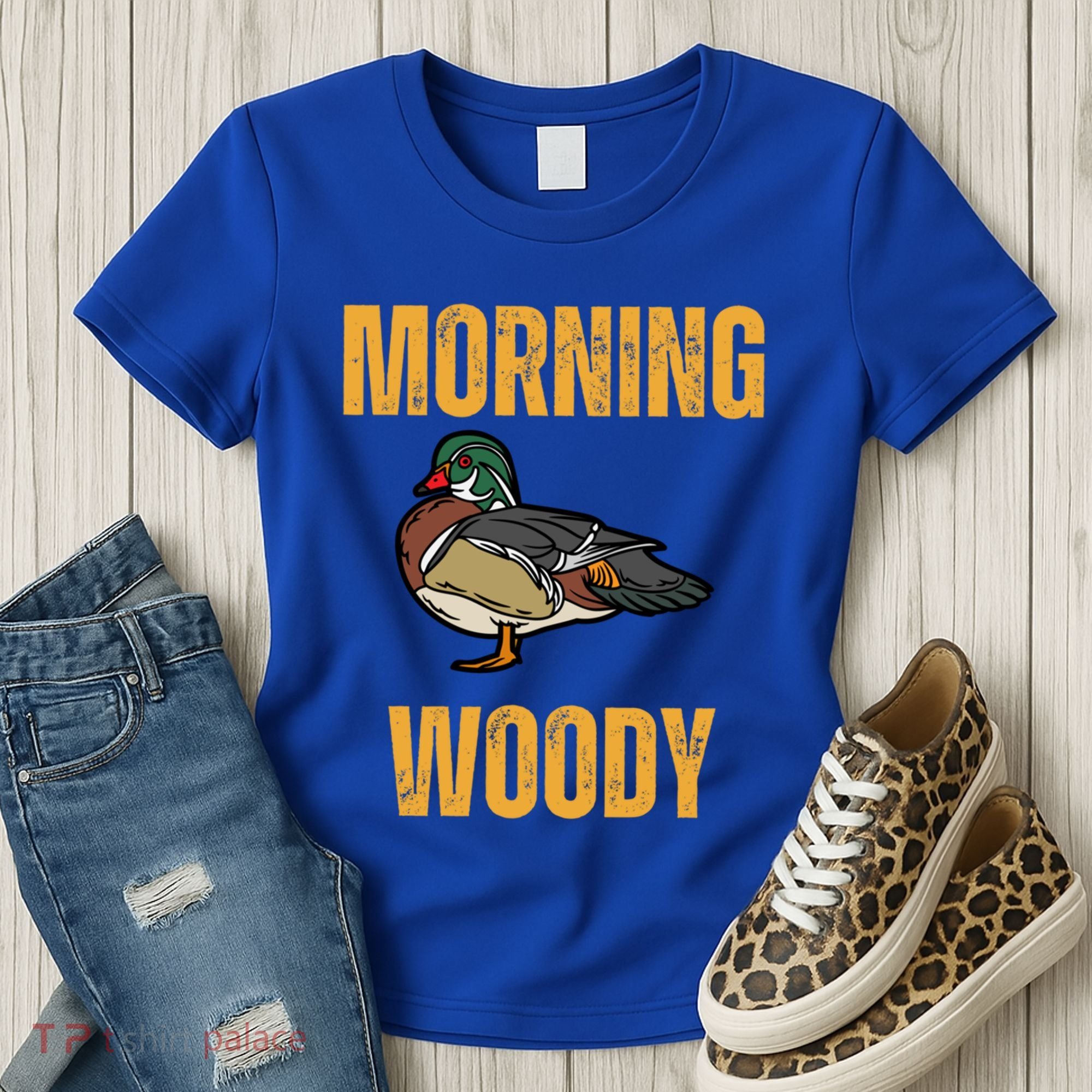 Morning Woody Funny Duck Hunting Gift Women's T-Shirt