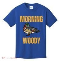 Morning Woody Funny Duck Hunting Gift Kids T-Shirt thumb 0