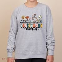 Maestra Wild Flowers Cultivando Bilingues Spanish Teacher Women's Sweatshirt thumb 0