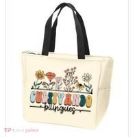 Maestra Wild Flowers Cultivando Bilingues Spanish Teacher Tote Bag thumb 3