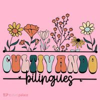 Maestra Wild Flowers Cultivando Bilingues Spanish Teacher Coaster thumb 2