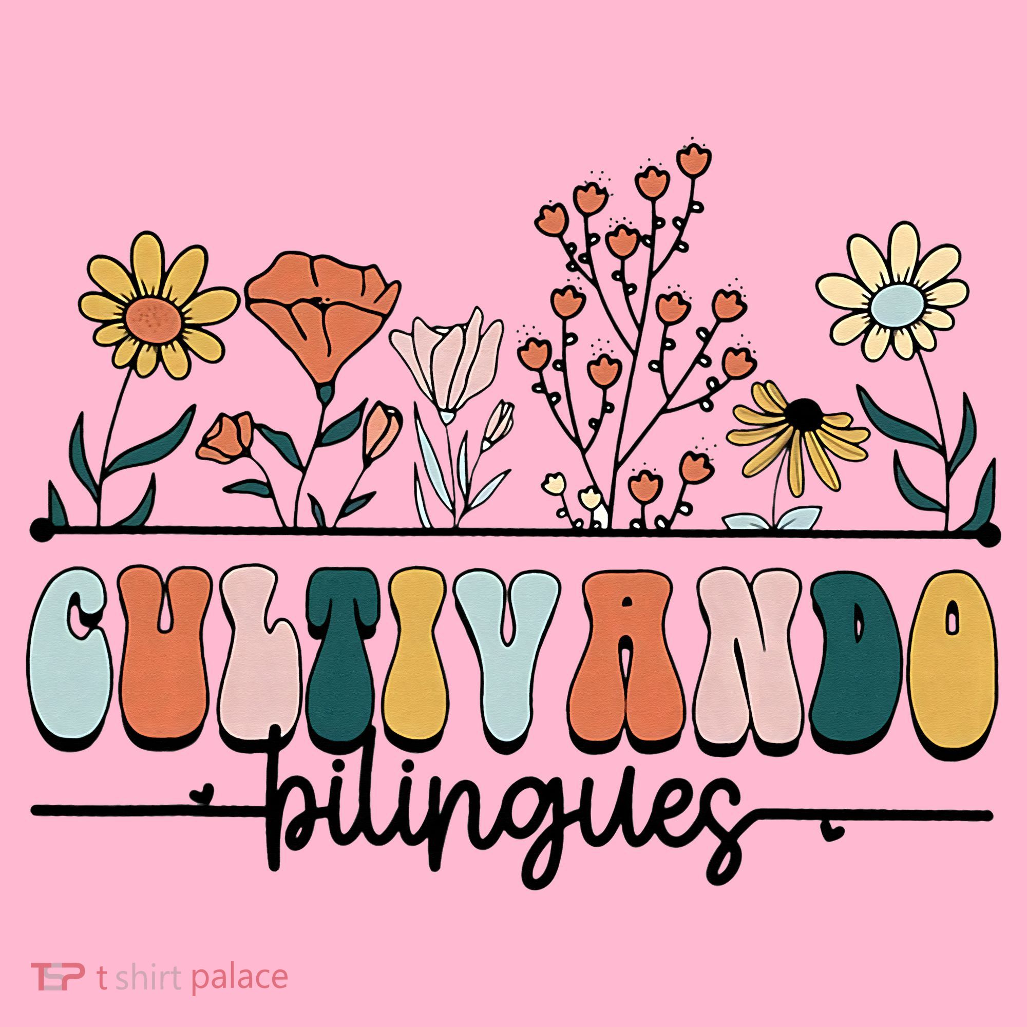 Maestra Wild Flowers Cultivando Bilingues Spanish Teacher Coaster