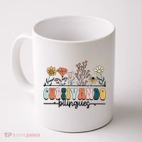 Maestra Wild Flowers Cultivando Bilingues Spanish Teacher Coffee Mug thumb 0