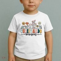Maestra Wild Flowers Cultivando Bilingues Spanish Teacher Toddler T-Shirt thumb 2