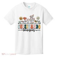 Maestra Wild Flowers Cultivando Bilingues Spanish Teacher Kids T-Shirt thumb 0