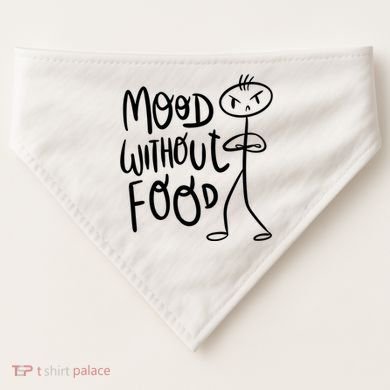 Mood Without Food Angry USA-Made Doggie Bandana