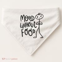 Mood Without Food Angry USA-Made Doggie Bandana thumb 0