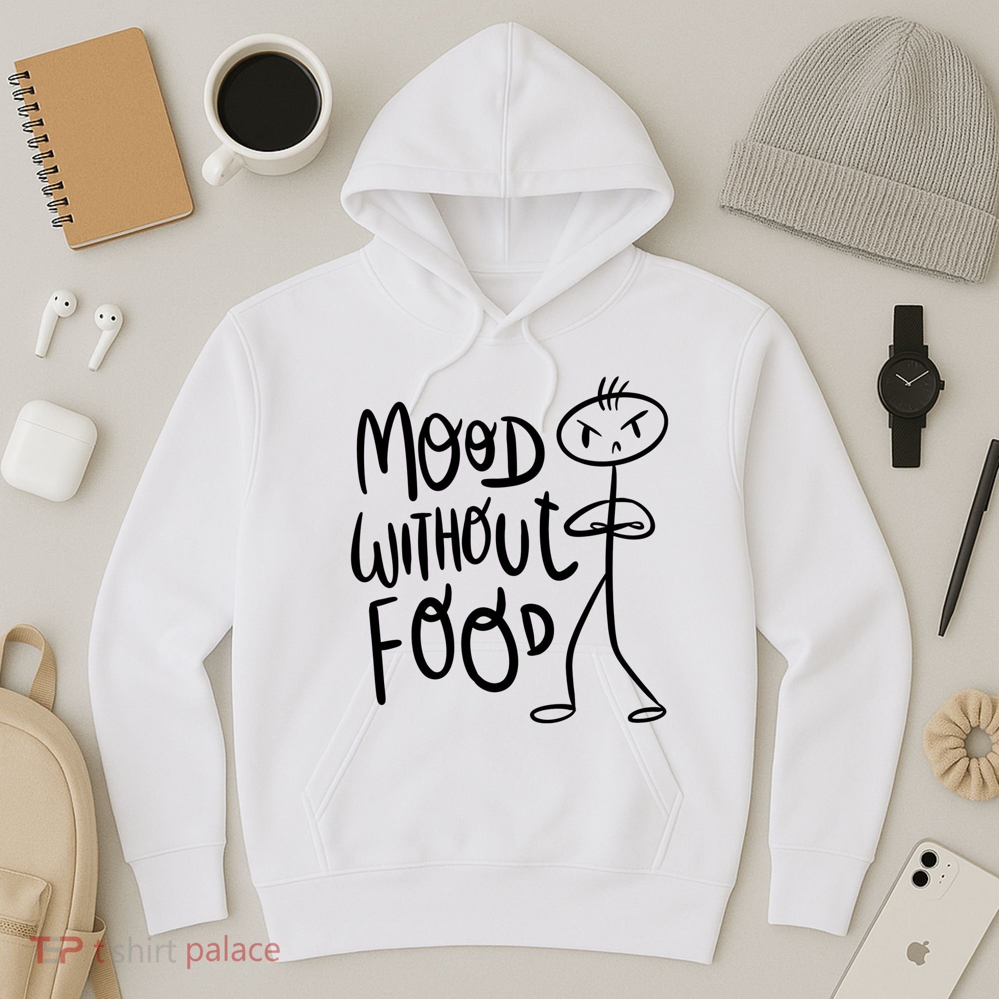Mood Without Food Angry Hoodie