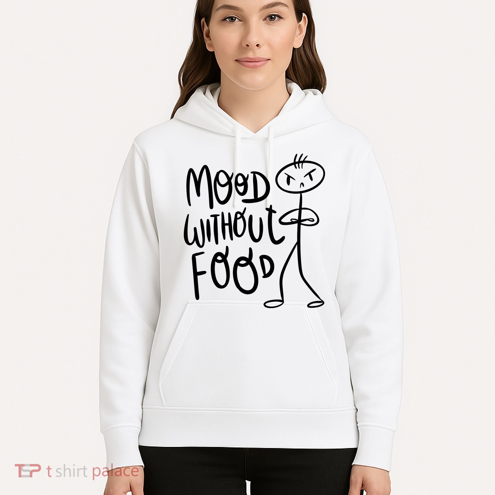 Mood Without Food Angry Hoodie
