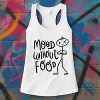 Mood Without Food Angry Women's Tank Top thumb 3