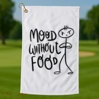 Mood Without Food Angry Golf Towel thumb 1