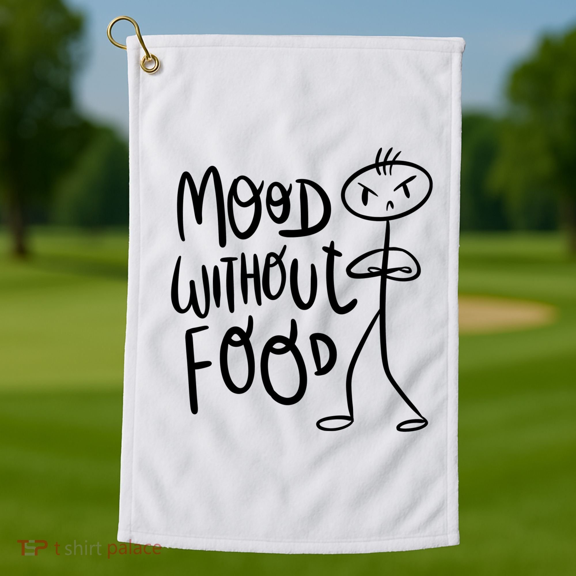 Mood Without Food Angry Golf Towel