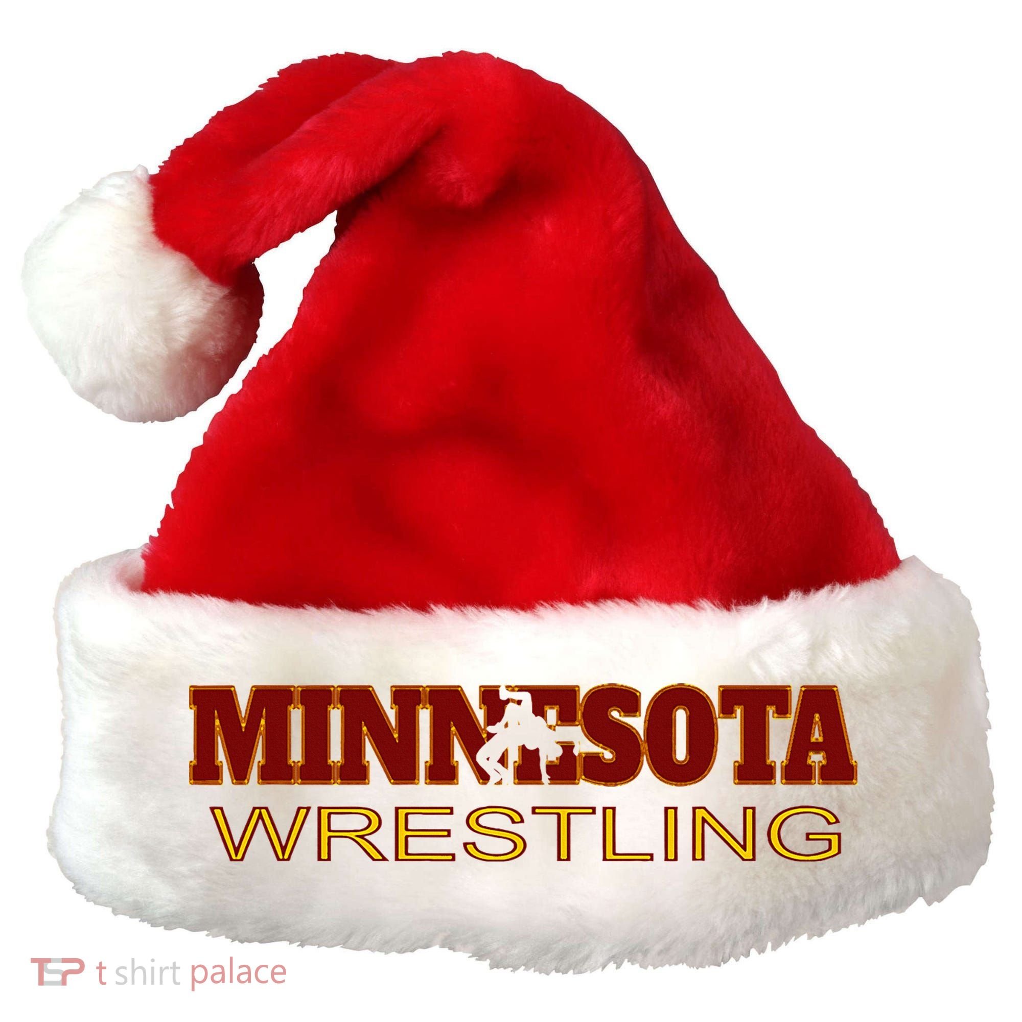 Minnesota Wrestling Freestyle Wrestler State Pride Mn Santa Hat