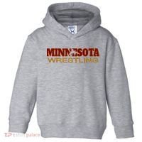 Minnesota Wrestling Freestyle Wrestler State Pride Mn Toddler Hoodie thumb 0