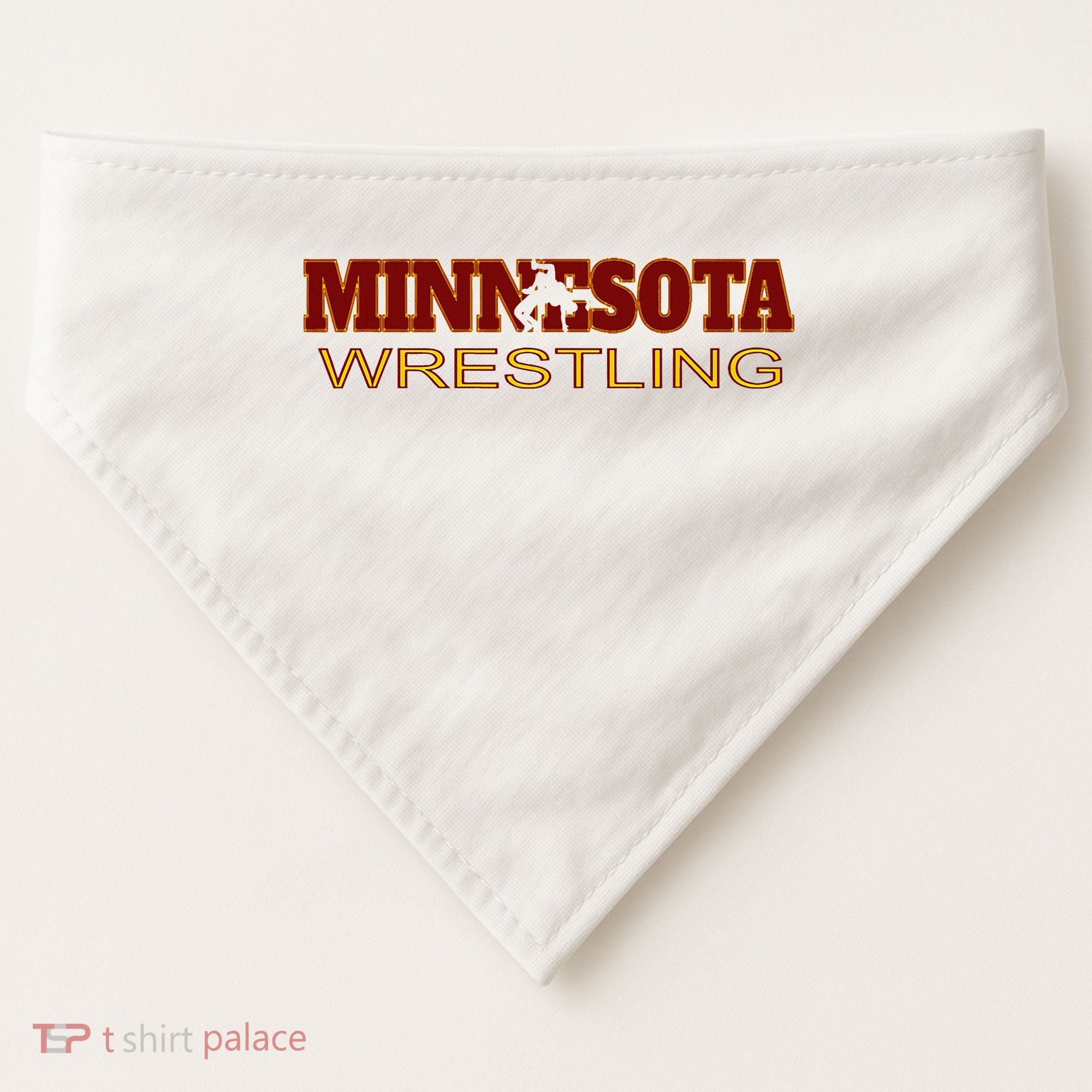 Minnesota Wrestling Freestyle Wrestler State Pride Mn USA-Made Doggie Bandana