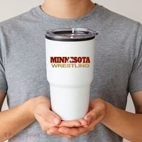 Minnesota Wrestling Freestyle Wrestler State Pride Mn Tumbler thumb 2