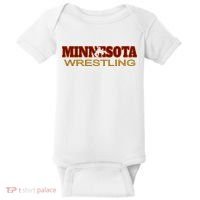 Minnesota Wrestling Freestyle Wrestler State Pride Mn Baby Bodysuit thumb 0
