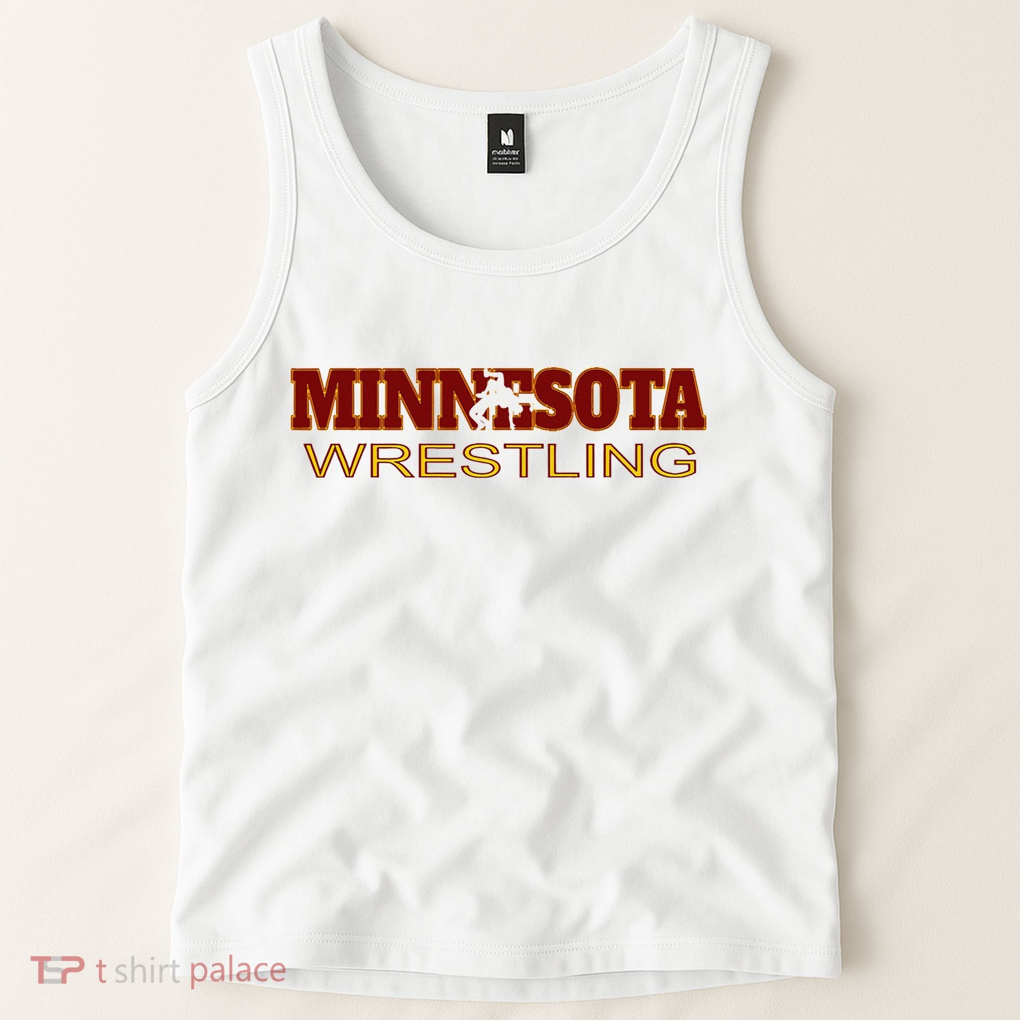 Minnesota Wrestling Freestyle Wrestler State Pride Mn Tank Top