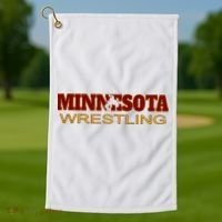 Minnesota Wrestling Freestyle Wrestler State Pride Mn Golf Towel thumb 1
