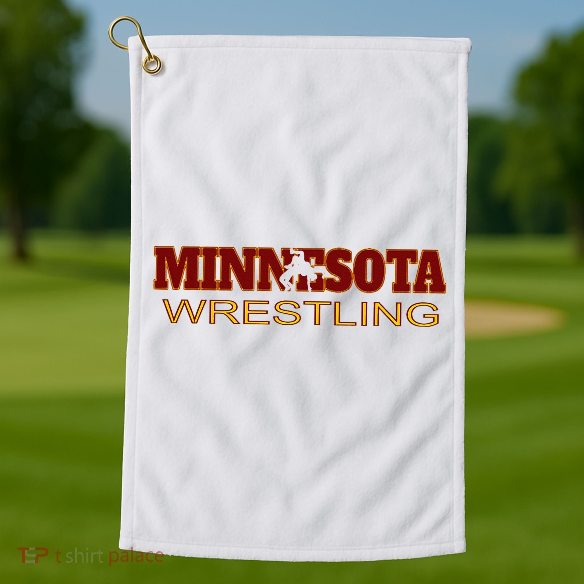 Minnesota Wrestling Freestyle Wrestler State Pride Mn Golf Towel