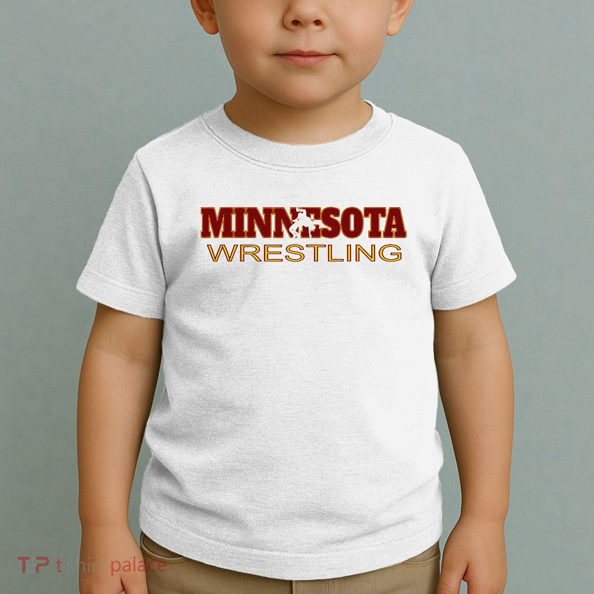 Minnesota Wrestling Freestyle Wrestler State Pride Mn Toddler T-Shirt