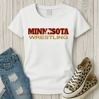 Minnesota Wrestling Freestyle Wrestler State Pride Mn Women's T-Shirt thumb 3