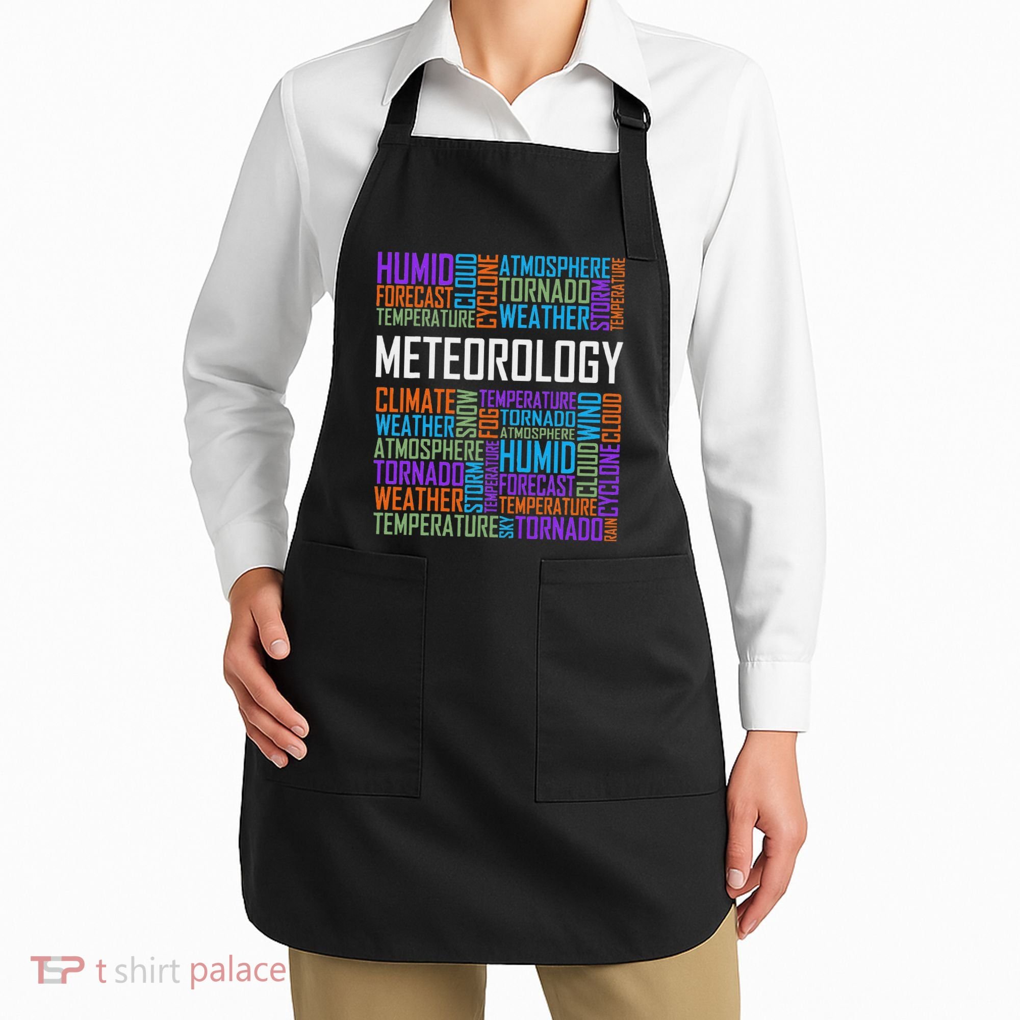 Meteorology Words Gifts Weather Forecast Meteorologist Gift Apron