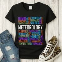 Meteorology Words Gifts Weather Forecast Meteorologist Gift Women's T-Shirt thumb 3