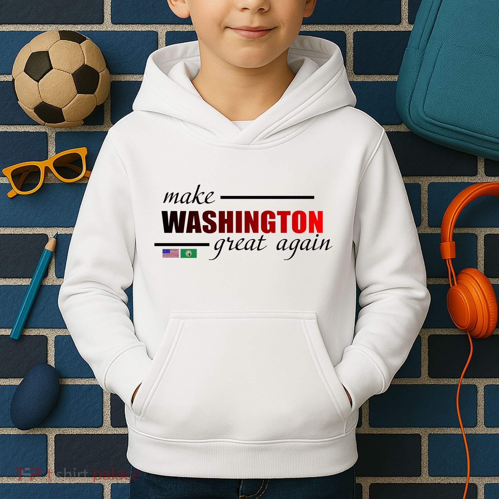 Make Washington Great Again Kids Hoodie