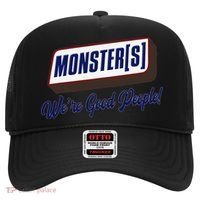 Monsters WeRe Good People! Funny Candy Chocolate Bar Gift Hat thumb 0