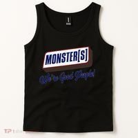 Monsters WeRe Good People! Funny Candy Chocolate Bar Gift Tank Top thumb 2