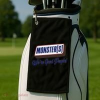 Monsters WeRe Good People! Funny Candy Chocolate Bar Gift Golf Towel thumb 2