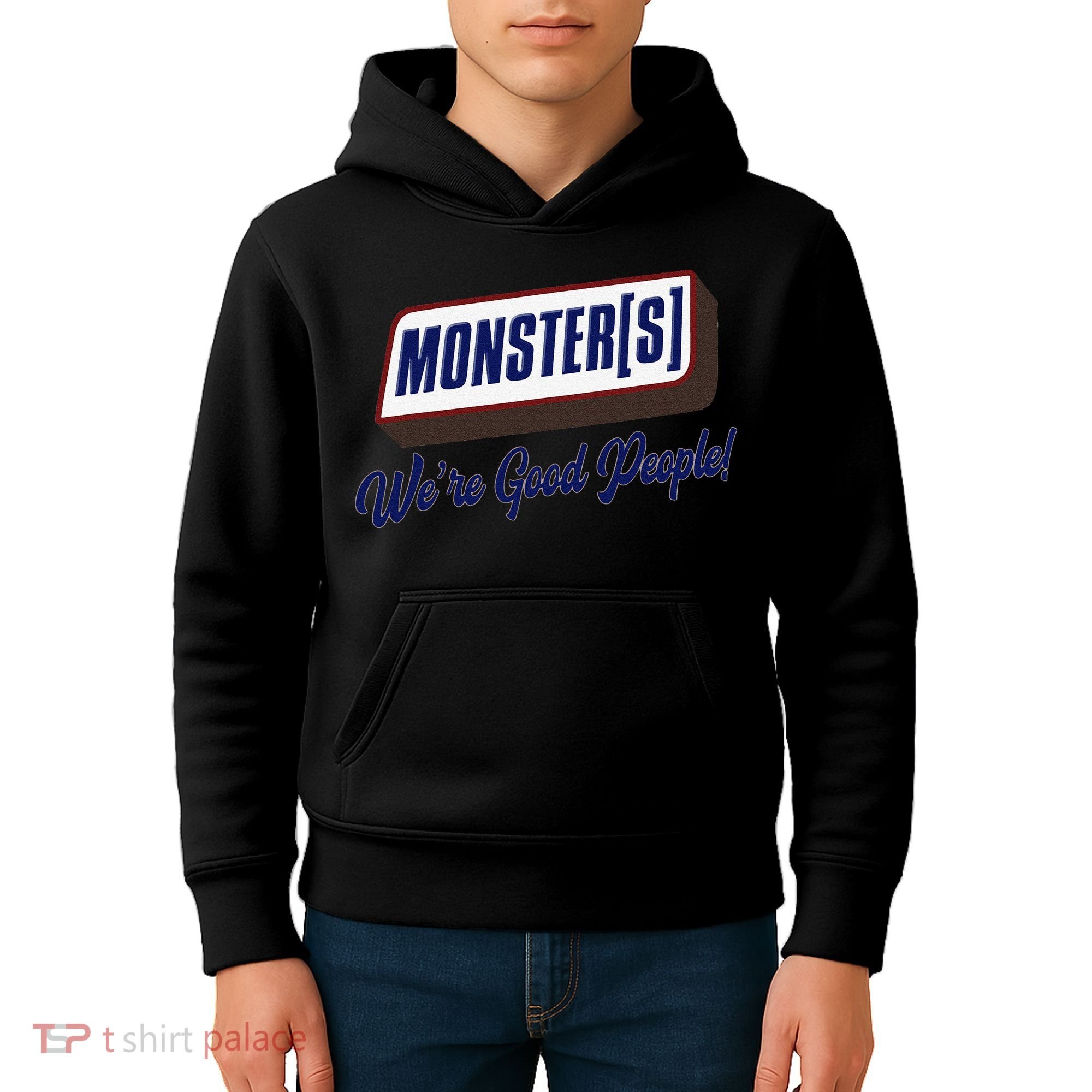 Monsters WeRe Good People! Funny Candy Chocolate Bar Gift Kids Hoodie