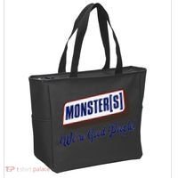 Monsters WeRe Good People! Funny Candy Chocolate Bar Gift Tote Bag thumb 2