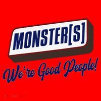 Monsters WeRe Good People! Funny Candy Chocolate Bar Gift Santa Hat thumb 1