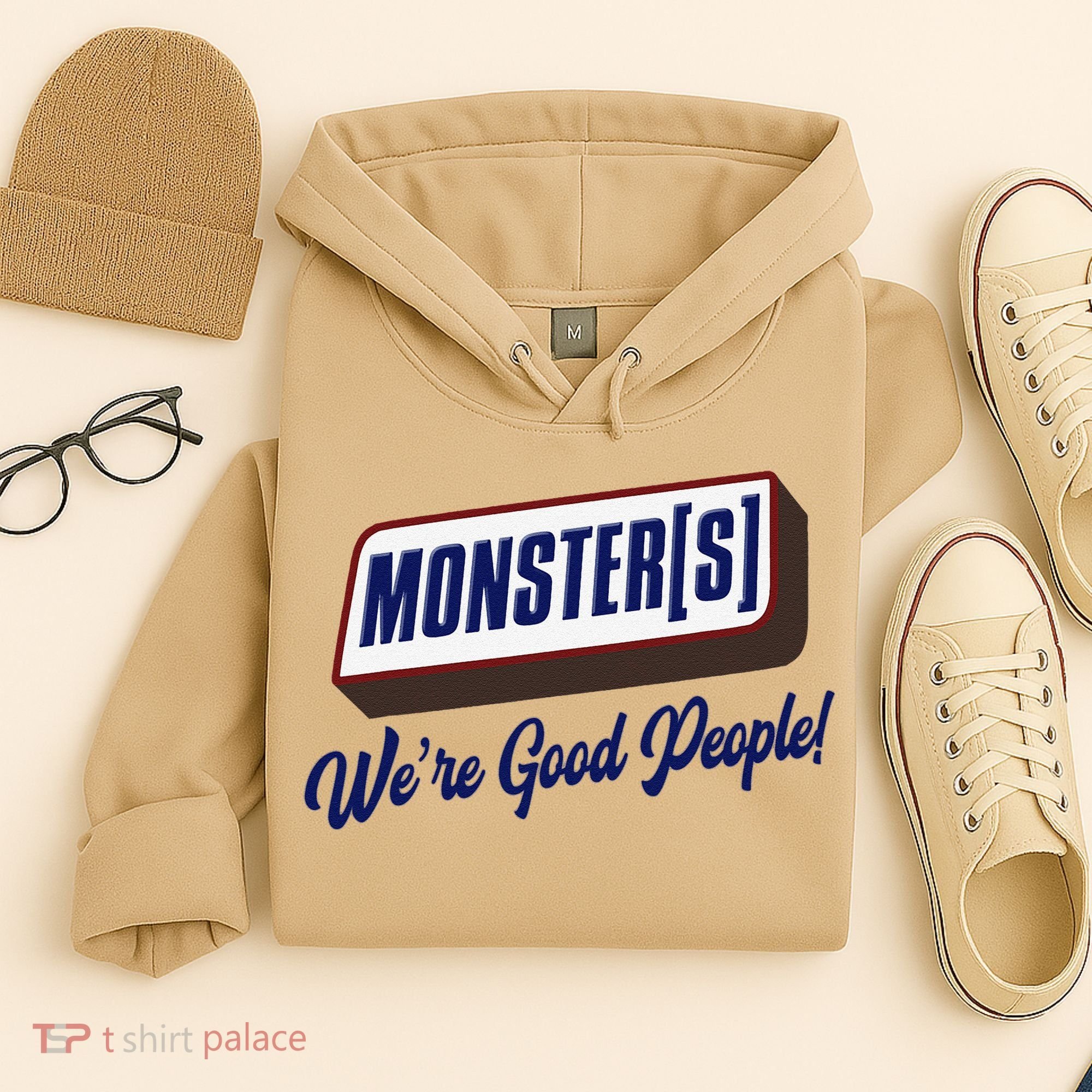 Monsters WeRe Good People! Funny Candy Chocolate Bar Gift Hoodie