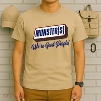 Monsters WeRe Good People! Funny Candy Chocolate Bar Gift T-Shirt thumb 6