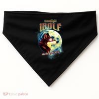 Moonlight Wolf Howler Of The 90s USA-Made Doggie Bandana thumb 0