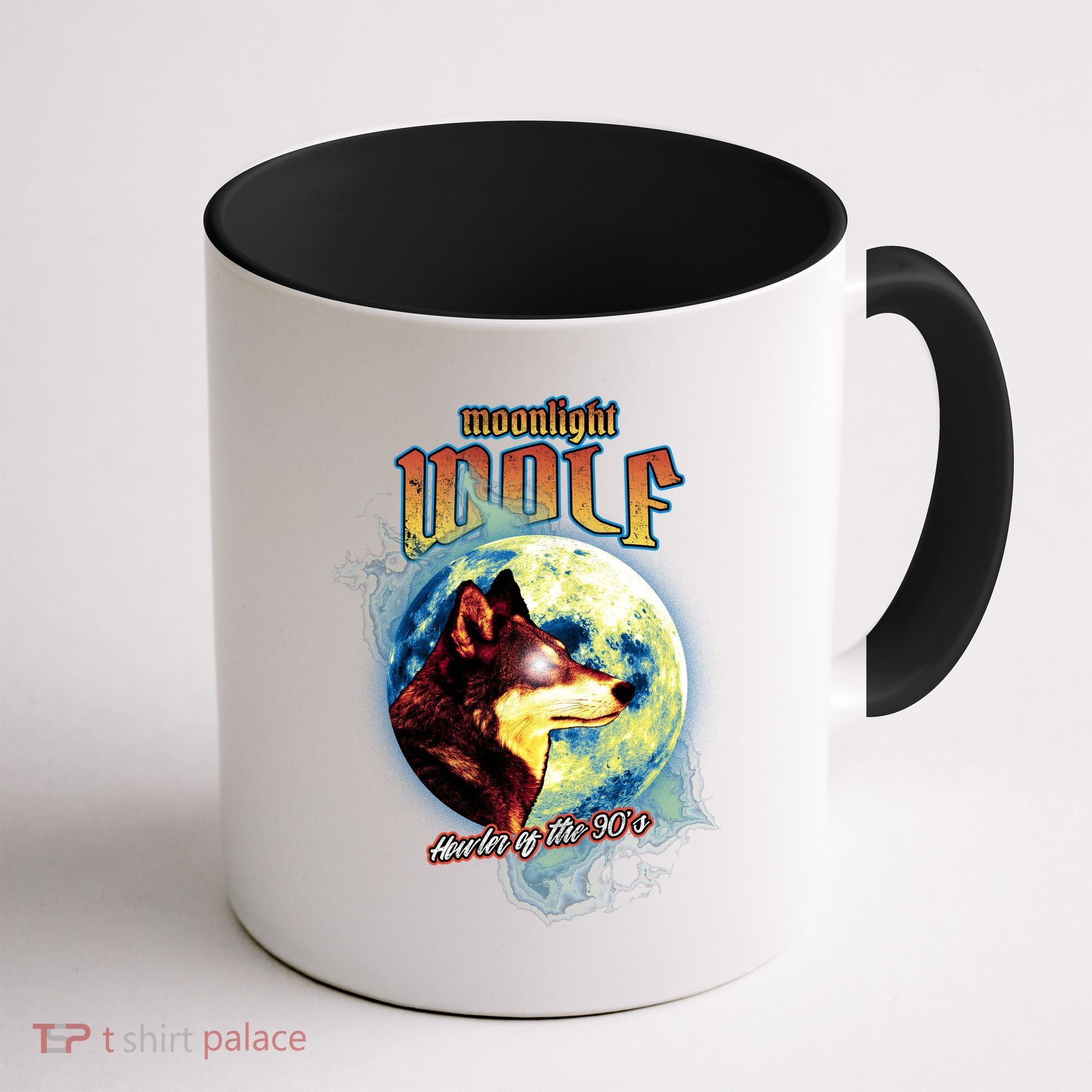 Moonlight Wolf Howler Of The 90s Coffee Mug