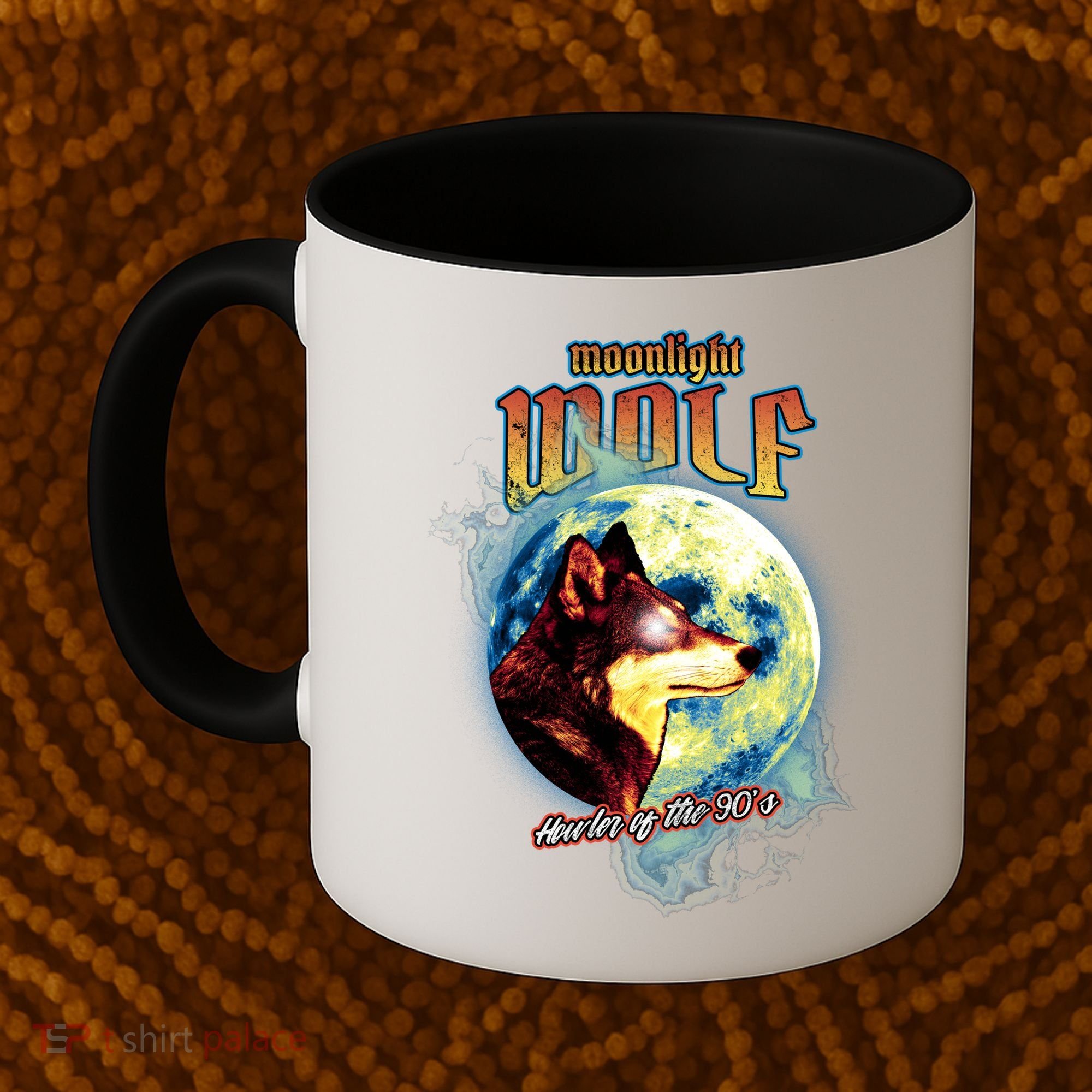 Moonlight Wolf Howler Of The 90s Coffee Mug