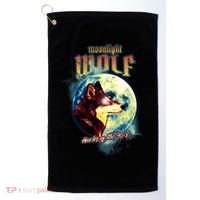 Moonlight Wolf Howler Of The 90s Golf Towel thumb 0