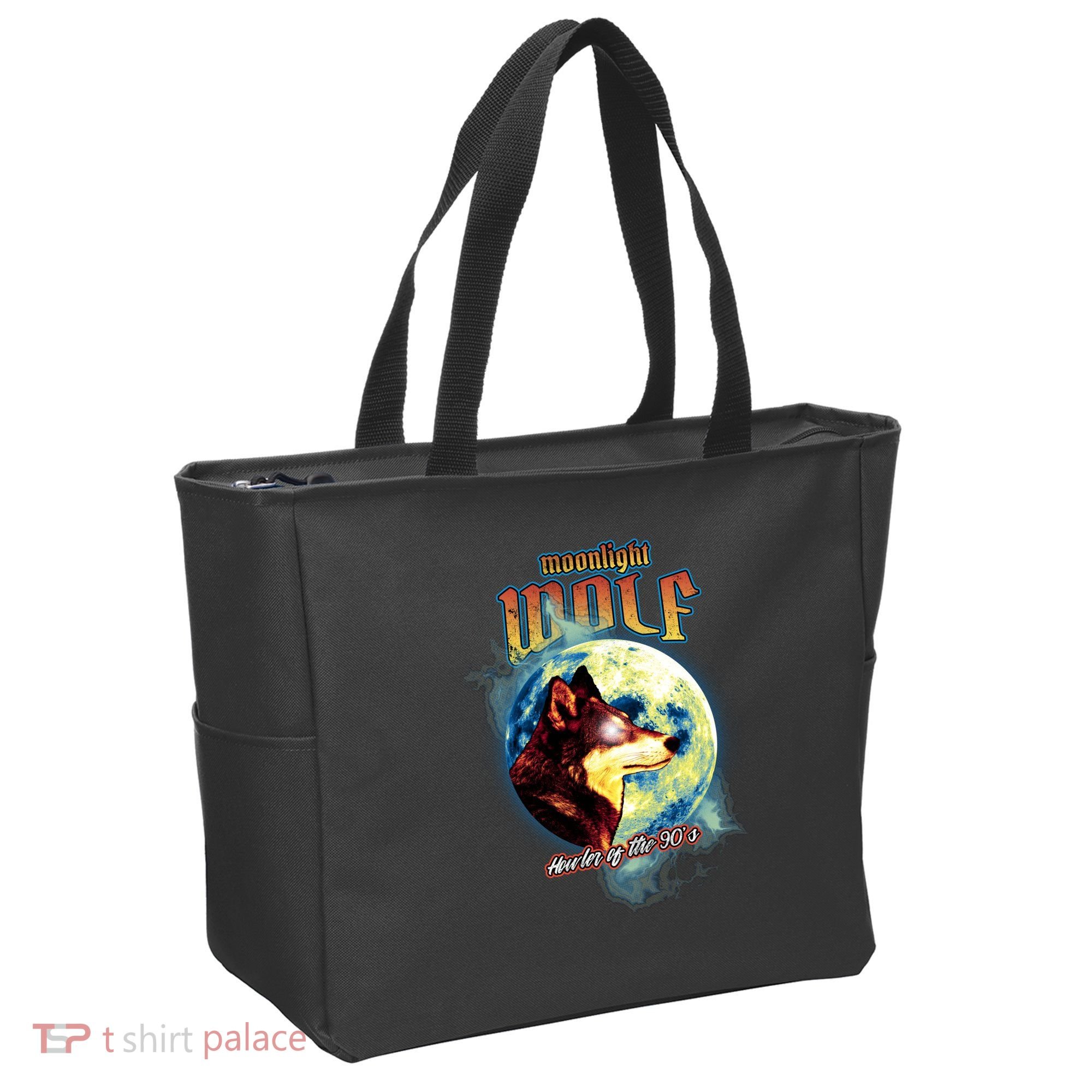 Moonlight Wolf Howler Of The 90s Tote Bag